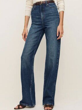 Reformation Wilder Stretch High Rise Wide Leg Jeans Size 26